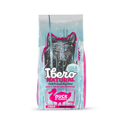 Ibero Cold Pressed Junior M/L Kaczka 12 kg – bezzbożowa karma tłoczona na zimno | Pupilowa Kraina