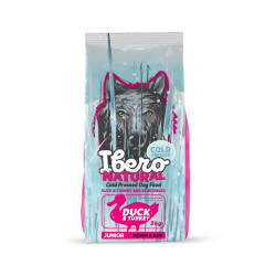 Ibero Cold Pressed Junior M/L Kaczka 3 kg – bezzbożowa karma tłoczona na zimno | Pupilowa Kraina
