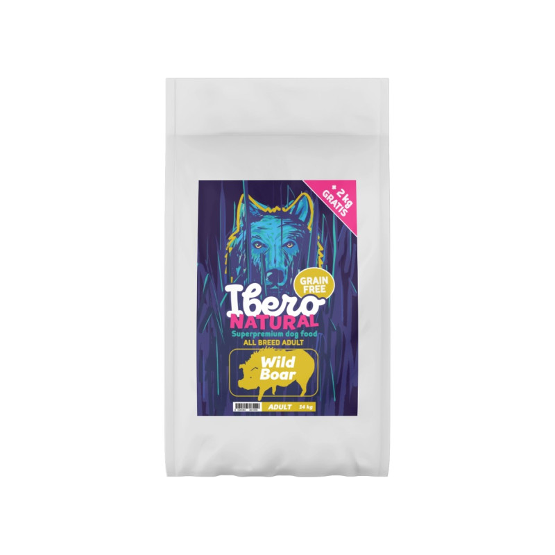 Ibero Natural Grain Free Wild Boar 14 kg – grain-free wild boar dog food | Pupilowa Kraina