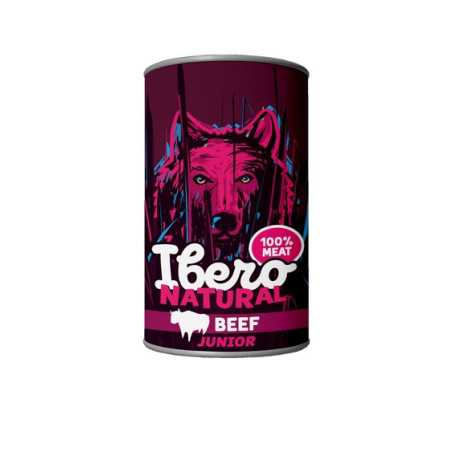 Ibero Natural Junior Beef 400 g – Wet Food for Puppies