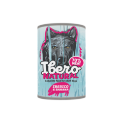 Ibero Cold Pressed Grain Free Pork with Banana 400 g – Natural Grain-Free Wet Food
