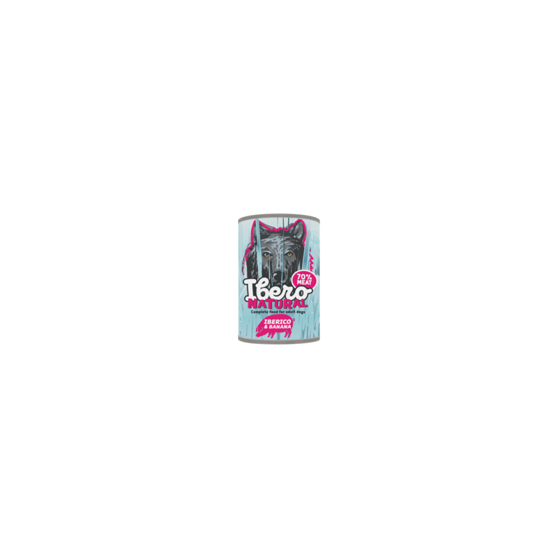 Ibero Cold Pressed Grain Free Pork with Banana 400 g – Natural Grain-Free Wet Food
