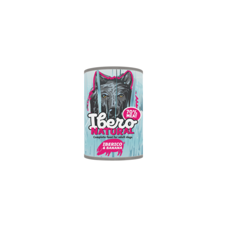 Ibero Cold Pressed Grain Free Pork with Banana 400 g – Natural Grain-Free Wet Food