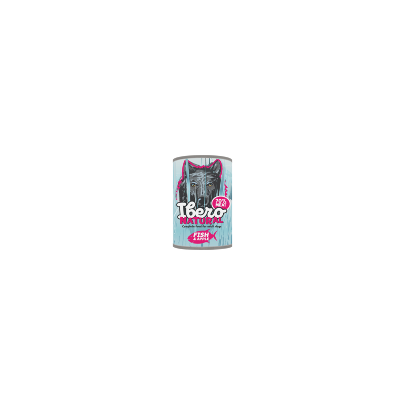 Ibero Cold Pressed Grain Free Fish with Apple 400 g – Natural Grain-Free Wet Food