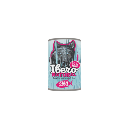 Ibero Cold Pressed Grain Free Fish with Apple 400 g – Natural Grain-Free Wet Food