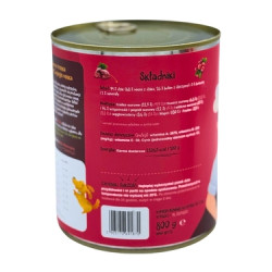 Mr.Bro Dzik z żurawiną 800 g – naturalna mokra karma dla psa