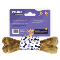 Mr.Bro Senior Bone 12 cm with Beef Tripe – Natural Treat for Older Dogs