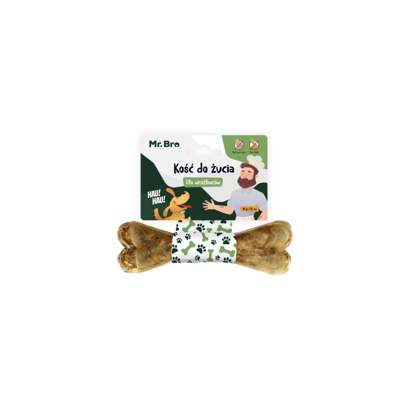 Mr.Bro Bone for Sensitive Dogs with Krill and Salmon 12 cm – Natural Dog Treat