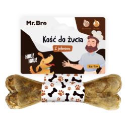 Mr.Bro Bone with 100% Deer 12 cm – Natural Venison Dog Treat