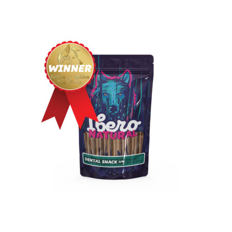 Dog treats Ibero Natural Dental Lamb with Collagen S/M 20 pcs – oral care  joint health