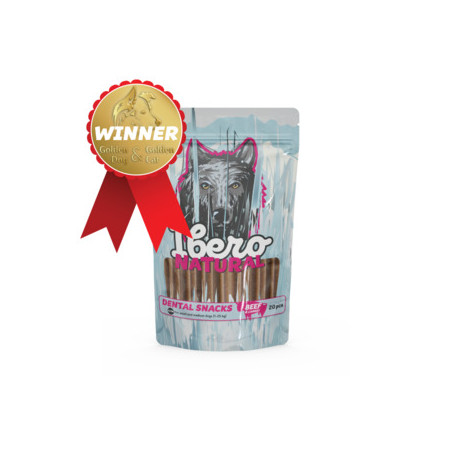 Dog treats Ibero Cold Pressed Dental Beef with Carrot S/M 20 pcs – oral care  health