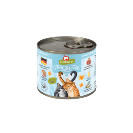 Karma mokra dla kota GranataPet DeliCatessen Salmon  Turkey 200 g – dieta premium