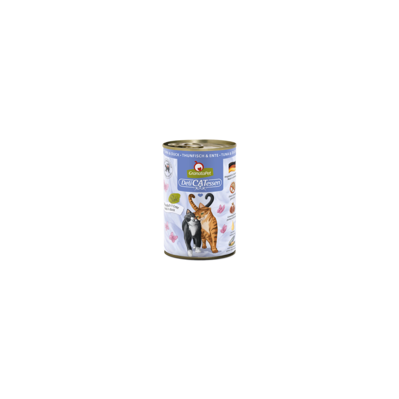 Wet cat food GranataPet DeliCatessen Tuna  Duck 400 g – premium diet