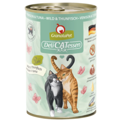 Wet cat food GranataPet DeliCatessen Venison  Tuna 400 g – premium natural diet