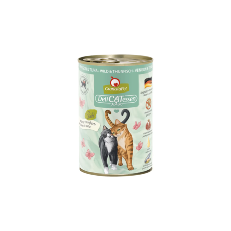 Wet cat food GranataPet DeliCatessen Venison  Tuna 400 g – premium natural diet