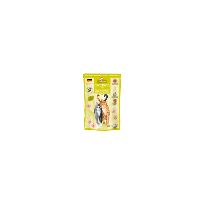 Wet cat food GranataPet DeliCatessen Pheasant  Coney 85 g – premium natural diet