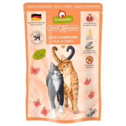 Karma mokra dla kota GranataPet DeliCatessen Veal  Coney 85 g – naturalna dieta premium