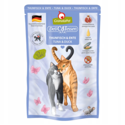 Karma mokra dla kota GranataPet DeliCatessen Tuna  Duck 85 g – naturalna dieta premium