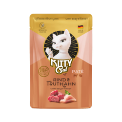 Karma mokra dla kota Kitty Cat Beef  Turkey Pate 85 g – pasztet wołowo-indyczy