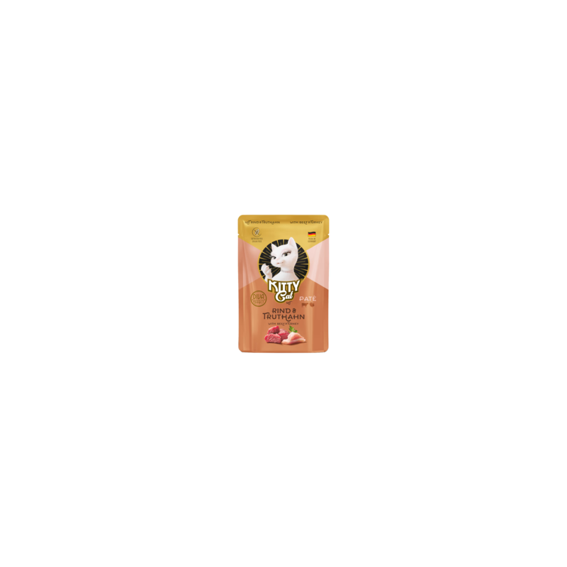 Karma mokra dla kota Kitty Cat Beef  Turkey Pate 85 g – pasztet wołowo-indyczy