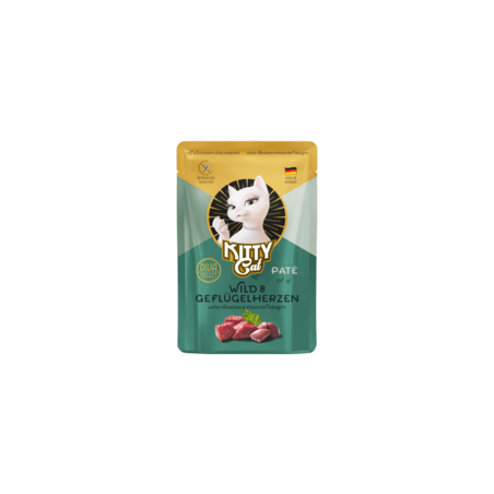 Karma mokra dla kota Kitty Cat Venison  Poultry Hearts Pate 85 g – pasztet z dziczyzny i serc drobio