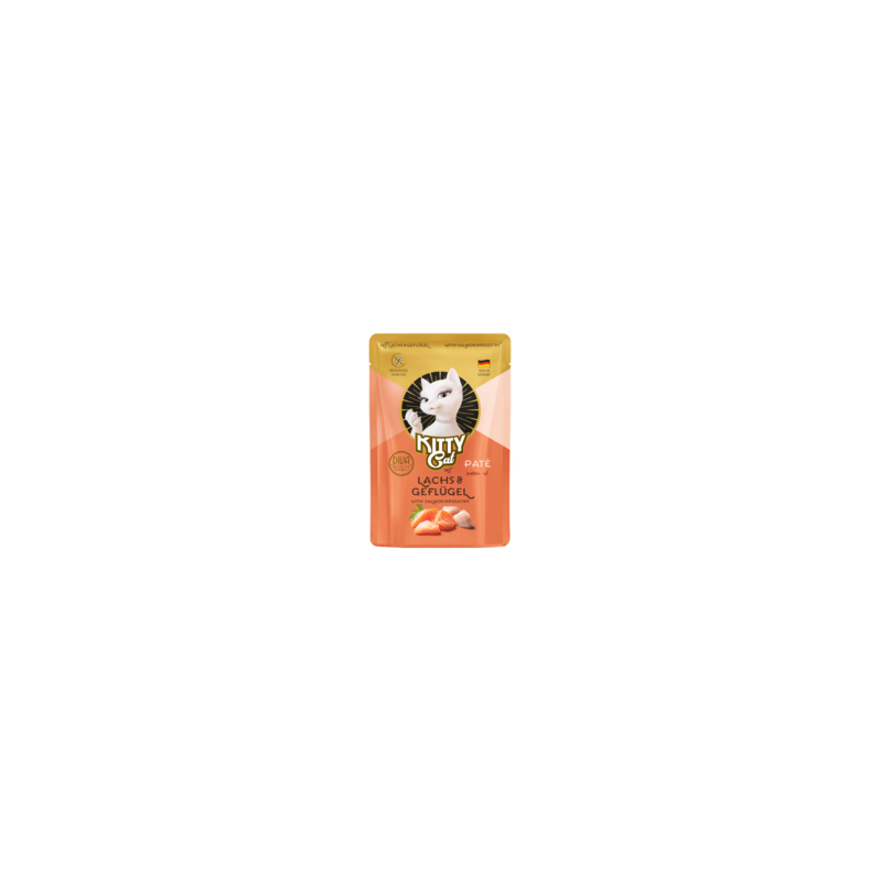 Wet cat food Kitty Cat Salmon  Poultry Pate 85 g – salmon  poultry pate