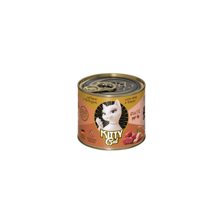 Karma mokra dla kota Kitty Cat Beef  Turkey Pate 200 g – pasztet wołowo-indyczy