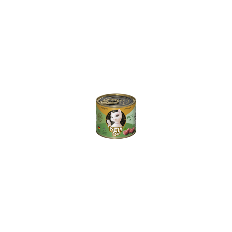 Wet cat food Kitty Cat Lamb Pate 200 g – lamb pate