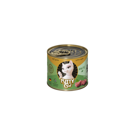 Wet cat food Kitty Cat Lamb Pate 200 g – lamb pate