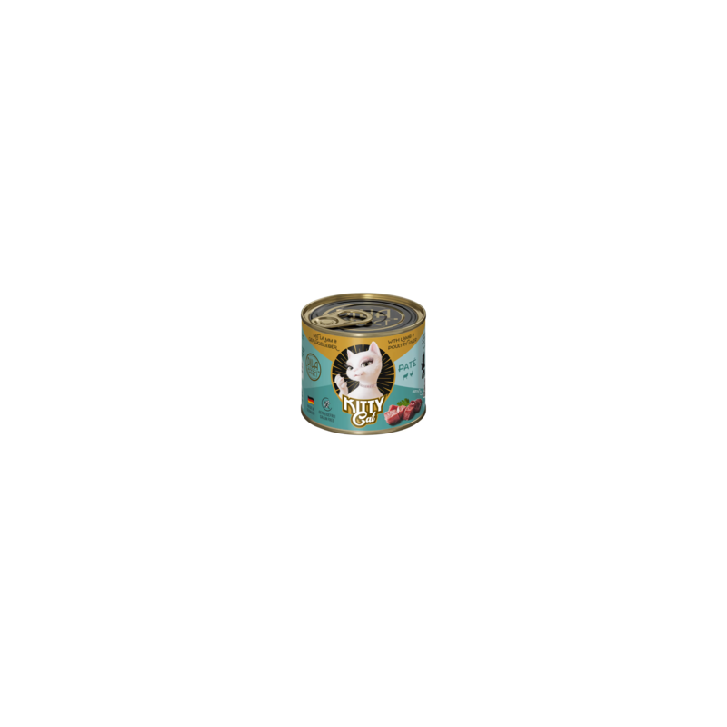 Wet cat food Kitty Cat Lamb  Poultry Liver Pate 200 g – lamb  poultry liver pate