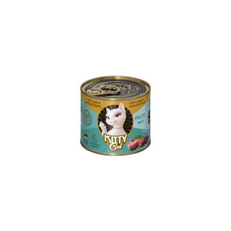 Wet cat food Kitty Cat Lamb  Poultry Liver Pate 200 g – lamb  poultry liver pate