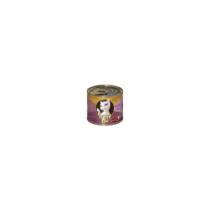 Karma mokra dla kota Kitty Cat Pheasant  Duck Pate 200 g – pasztet bażant i kaczka