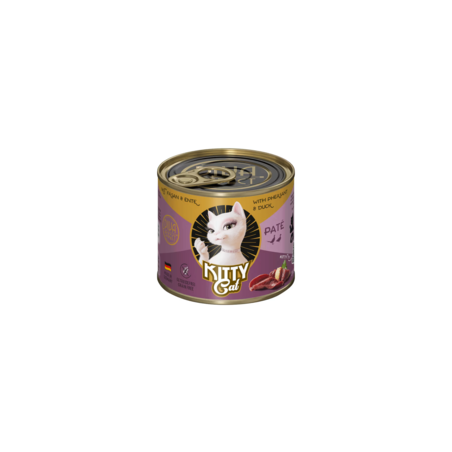 Wet cat food Kitty Cat Pheasant  Duck Pate 200 g – pheasant  duck pate