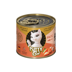 Wet cat food Kitty Cat Salmon  Poultry Pate 200 g – salmon  poultry pate