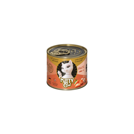 Wet cat food Kitty Cat Salmon  Poultry Pate 200 g – salmon  poultry pate