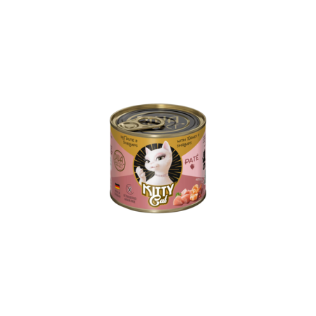 Karma mokra dla kota Kitty Cat Turkey  Shrimps Pate 200 g – pasztet indyk i krewetki