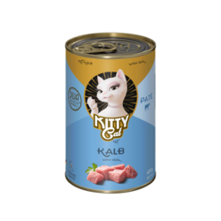 Wet cat food Kitty Cat Veal Pate 400 g – veal pate