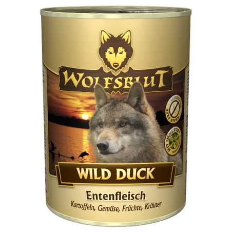 Karma mokra dla psa Wolfsblut Wild Duck Kaczka i Ziemniaki 395 g – naturalna dieta premium