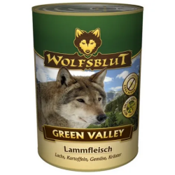 Karma mokra dla psa Wolfsblut Dog Green Valley Jagnięcina, Łosoś, Ziemniaki 395 g – naturalna dieta 