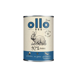 Wet dog food Ollo Pure Rabbit 400 g – natural premium diet