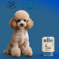 Karma mokra dla psa Ollo Pure Królik 400 g – naturalna dieta premium