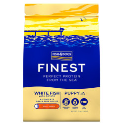 Karma sucha dla psa Fish 4 Dogs Finest Ocean White Fish Puppy S 1,5 kg – dla szczeniąt małych ras