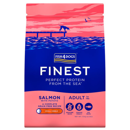 Karma sucha dla psa Fish4Dogs Finest Salmon Adult L 1,5 kg – dla dużych ras