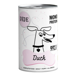 Wet dog food PEPE Duck 400 g – natural premium diet