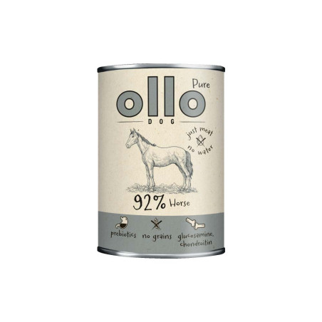 Ollo Wet Dog Food Horse Meat 400 g – monoprotein, hypoallergenic | Pupilowa Kraina