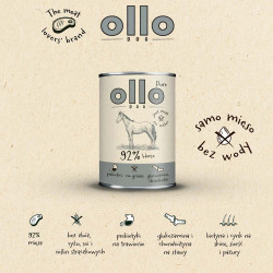 Ollo Wet Dog Food Horse Meat 400 g – monoprotein, hypoallergenic | Pupilowa Kraina