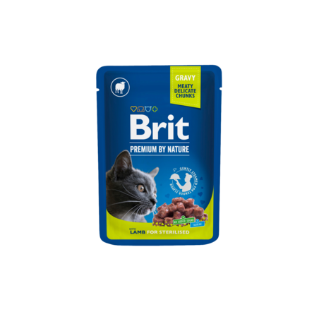 Brit Premium Cat Sterilised Lamb in Gravy 100 g – wet food for cats | Pupilowa Kraina