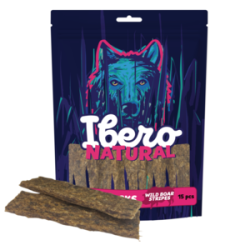 Ibero Natural Meat Snacks Paski z dziczyzny 15 sztuk – naturalny przysmak dla psa | Pupilowa Kraina