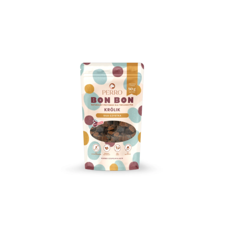 Dog treats BON BON Rabbit – Cistus Power 80g