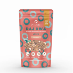 Przysmaki dla psa Perro DAJ DWA Jeleń Trenerki 85g – naturalne nagrody